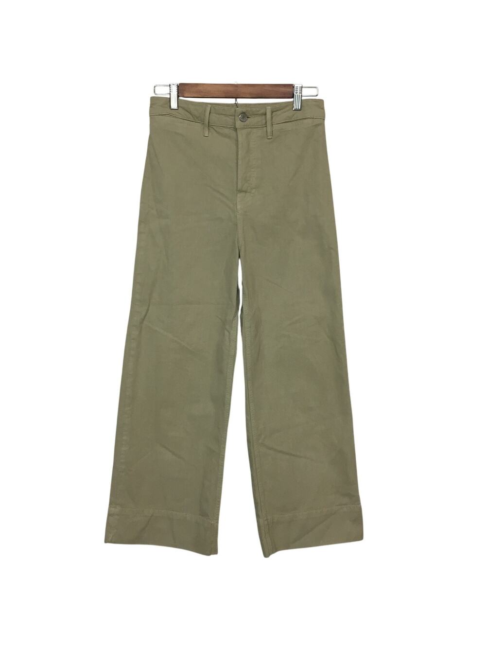 GRLFRND Denim Campbell Cropped Wild Sage Jeans 27 Wide Leg Coastal Cottage